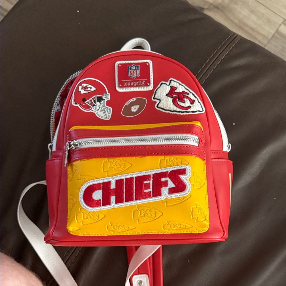 NFL Chiefs Kids Red and Yellow Mini Backpack